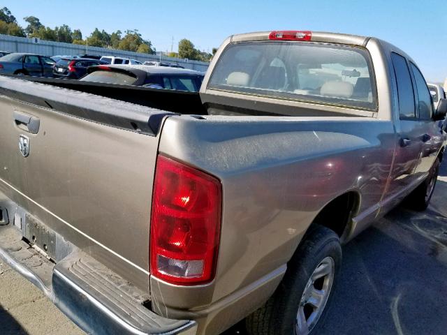 1D7HA18K26J161681 - 2006 DODGE RAM 1500 S BROWN photo 4