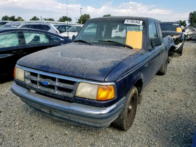 1FTCR14A0RPB78944 - 1994 FORD RANGER SUP BLUE photo 2