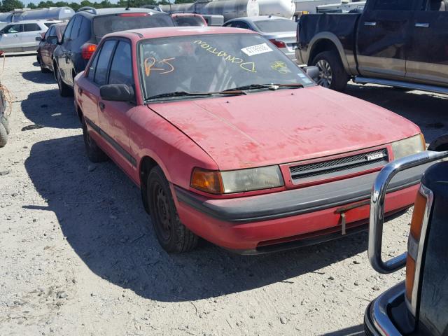 JM1BG224XM0274571 - 1991 MAZDA PROTEGE DX RED photo 1