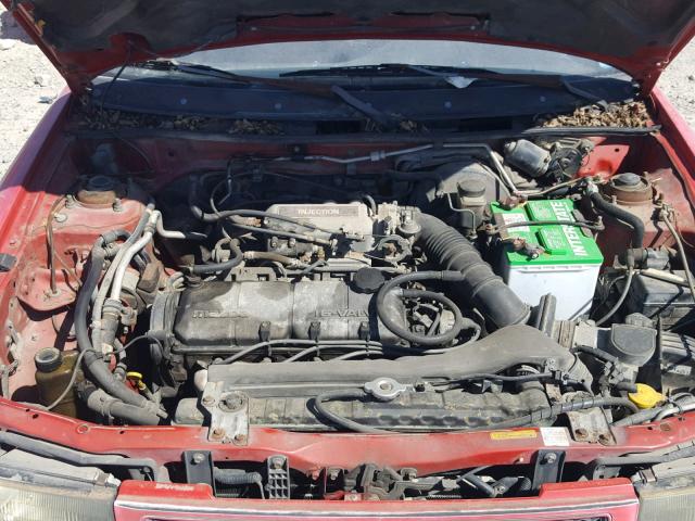 JM1BG224XM0274571 - 1991 MAZDA PROTEGE DX RED photo 7