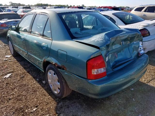 JM1BJ226X20506151 - 2002 MAZDA PROTEGE DX GREEN photo 3