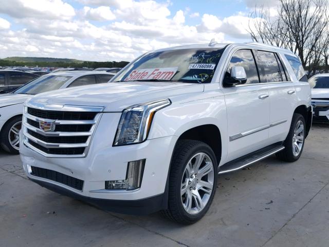 1GYS3BKJ0JR222272 - 2018 CADILLAC ESCALADE L WHITE photo 2