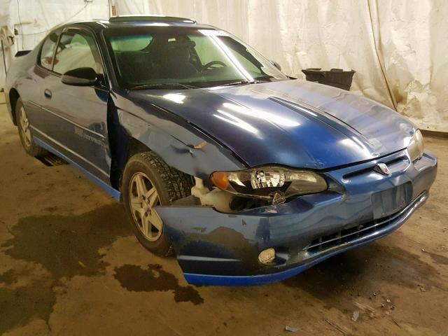 2G1WW12E549157888 - 2004 CHEVROLET MONTE CARL BLUE photo 1