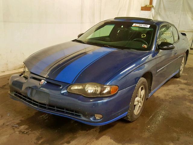 2G1WW12E549157888 - 2004 CHEVROLET MONTE CARL BLUE photo 2