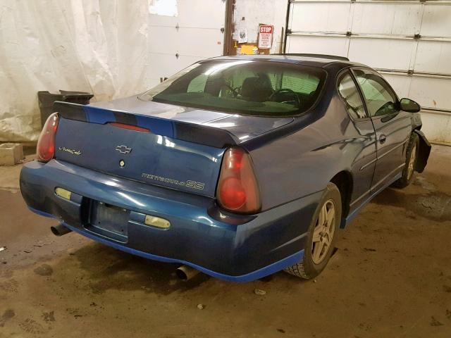 2G1WW12E549157888 - 2004 CHEVROLET MONTE CARL BLUE photo 4