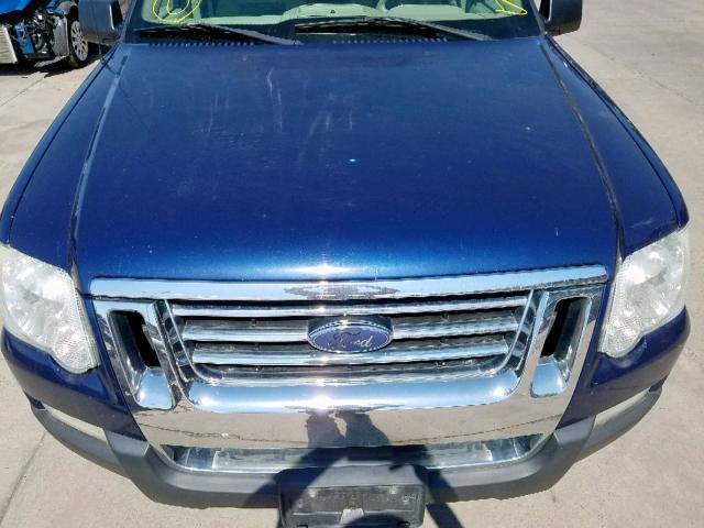 1FMEU51K77UB56221 - 2007 FORD EXPLORER S BLUE photo 9