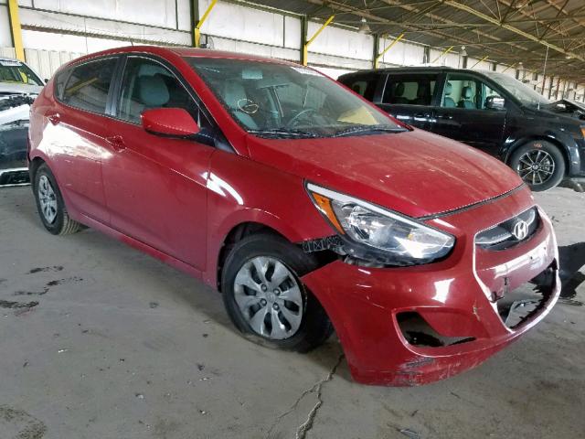 KMHCT5AE8GU248135 - 2016 HYUNDAI ACCENT SE RED photo 1