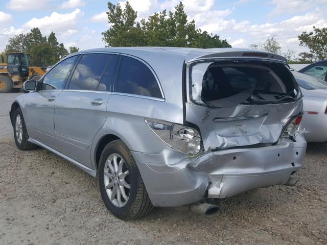 4JGCB65E56A015302 - 2006 MERCEDES-BENZ R 350 SILVER photo 3