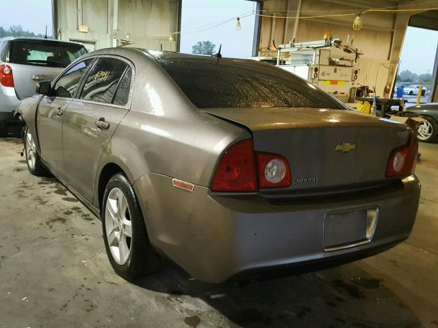 1G1ZB5EB5AF138469 - 2010 CHEVROLET MALIBU LS BROWN photo 3