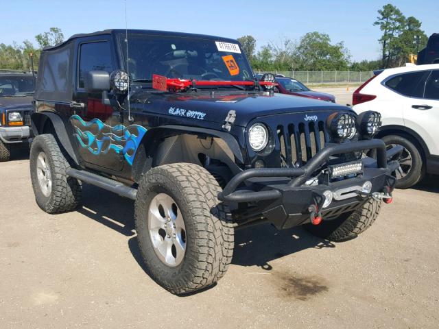 1J4FA24199L729075 - 2009 JEEP WRANGLER X BLACK photo 1