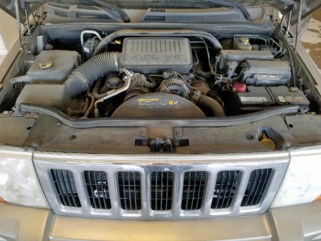 1J8HG58N06C280126 - 2006 JEEP COMMANDER 金色 照片 7