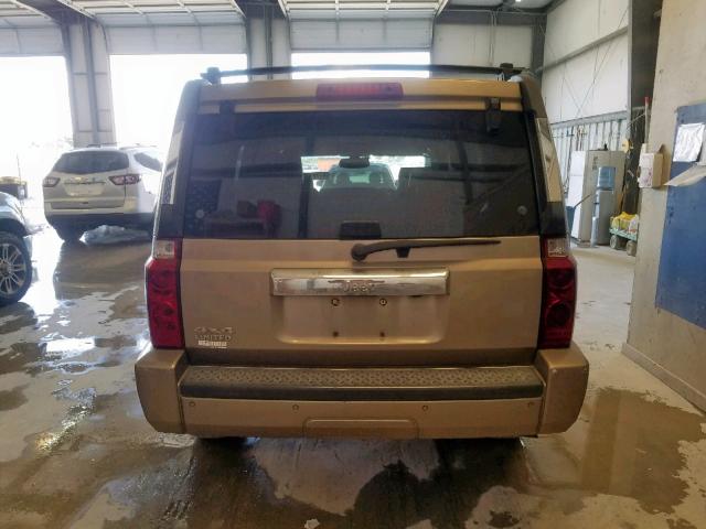 1J8HG58N06C280126 - 2006 JEEP COMMANDER 金色 照片 9