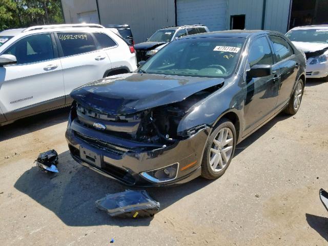 3FAHP0CG8CR270014 - 2012 FORD FUSION SEL BLACK photo 2