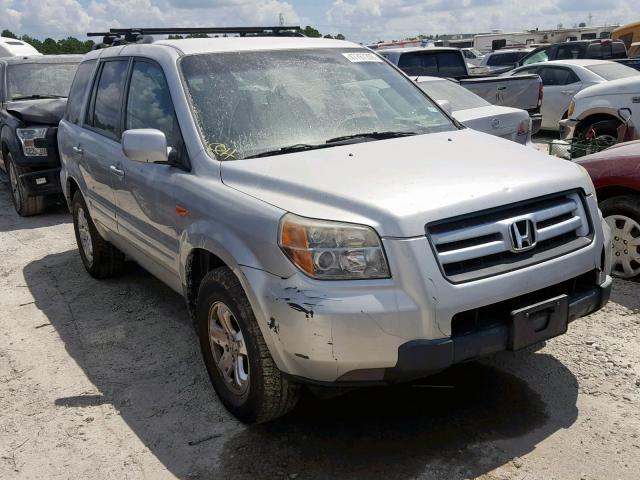 5FNYF28238B009016 - 2008 HONDA PILOT VP SILVER photo 1