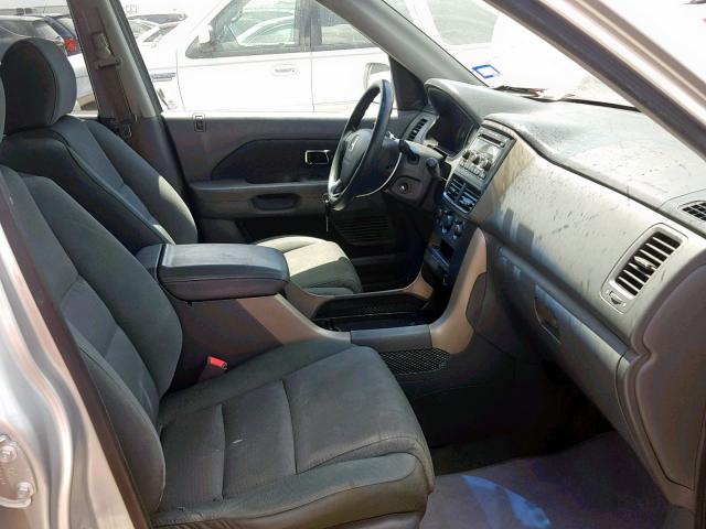 5FNYF28238B009016 - 2008 HONDA PILOT VP SILVER photo 5