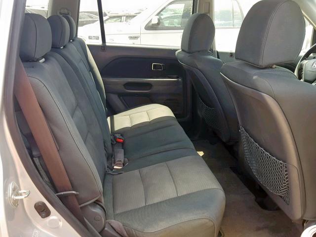 5FNYF28238B009016 - 2008 HONDA PILOT VP SILVER photo 6