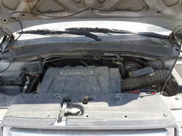 5FNYF28238B009016 - 2008 HONDA PILOT VP SILVER photo 7