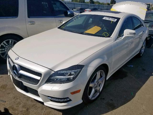 WDDLJ7DB5DA074728 - 2013 MERCEDES-BENZ CLS 550 WHITE photo 2