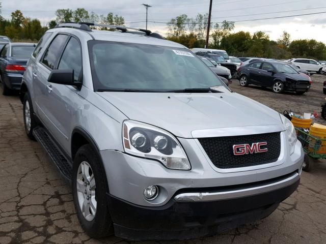 1GKLVLED9AJ133528 - 2010 GMC ACADIA SLE SILVER photo 1