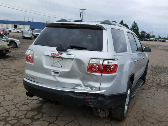 1GKLVLED9AJ133528 - 2010 GMC ACADIA SLE SILVER photo 4