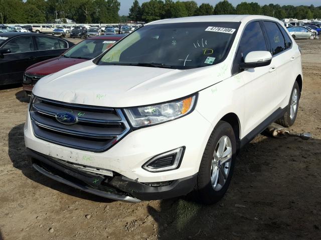 2FMPK3J95JBB23229 - 2018 FORD EDGE SEL WHITE photo 2