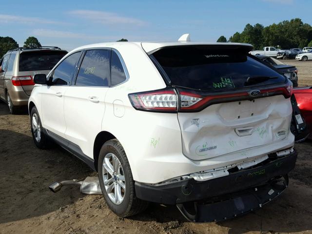 2FMPK3J95JBB23229 - 2018 FORD EDGE SEL WHITE photo 3