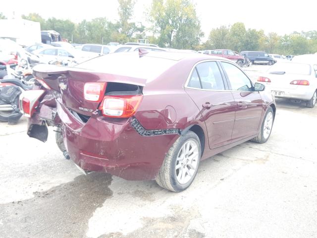 1G11C5SL2FF121305 - 2015 CHEVROLET MALIBU 1LT მუქწითელი ფოტო 4
