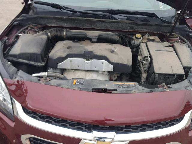 1G11C5SL2FF121305 - 2015 CHEVROLET MALIBU 1LT მუქწითელი ფოტო 7