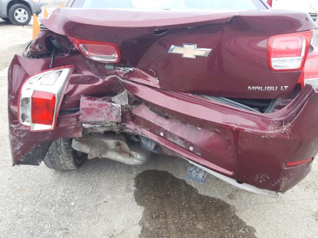 1G11C5SL2FF121305 - 2015 CHEVROLET MALIBU 1LT მუქწითელი ფოტო 9