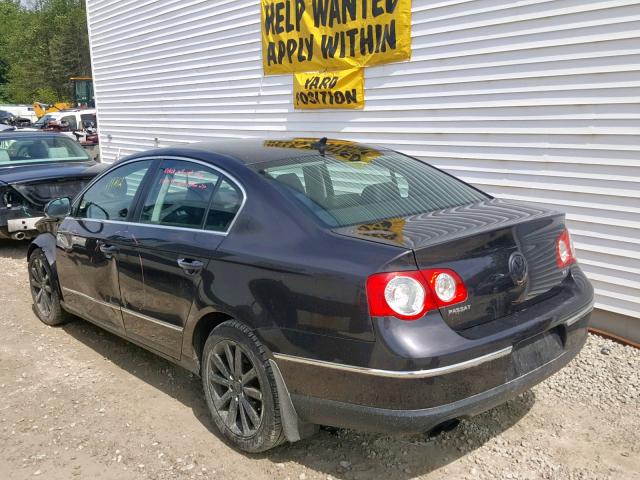 WVWJM7AN4AE075123 - 2010 VOLKSWAGEN PASSAT KOM BLACK photo 3