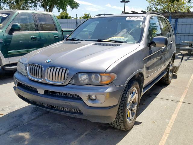 5UXFA13565LY17661 - 2005 BMW X5 3.0I GRAY photo 2