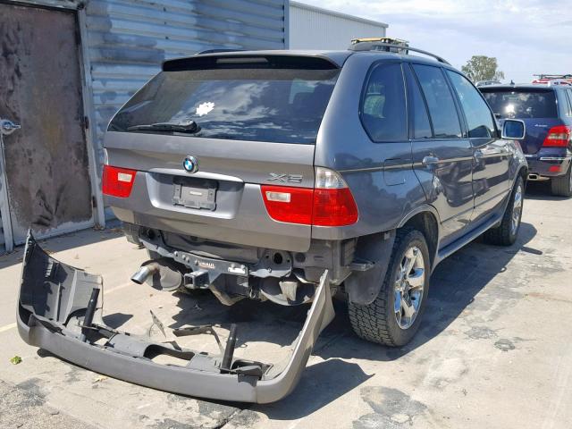 5UXFA13565LY17661 - 2005 BMW X5 3.0I GRAY photo 4