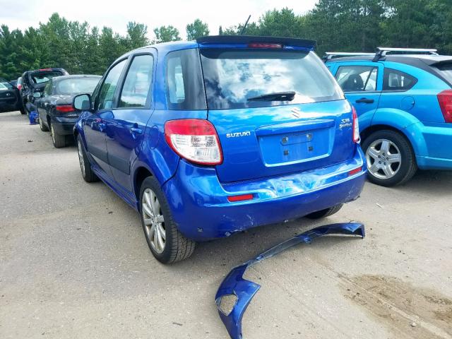 JS2YA5A56C6300754 - 2012 SUZUKI SX4 BLUE photo 3