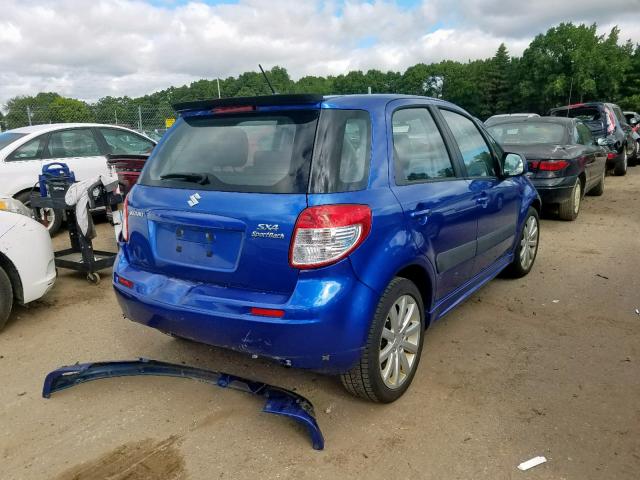 JS2YA5A56C6300754 - 2012 SUZUKI SX4 BLUE photo 4