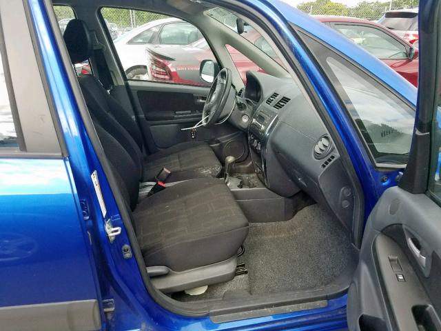 JS2YA5A56C6300754 - 2012 SUZUKI SX4 BLUE photo 5