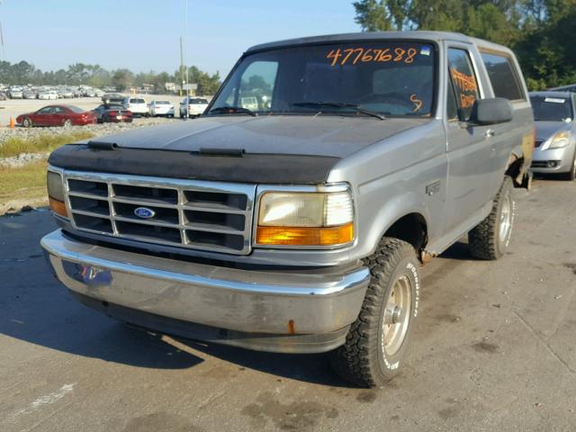 1FMEU15H0SLB27987 - 1995 FORD BRONCO U10 GRAY photo 2