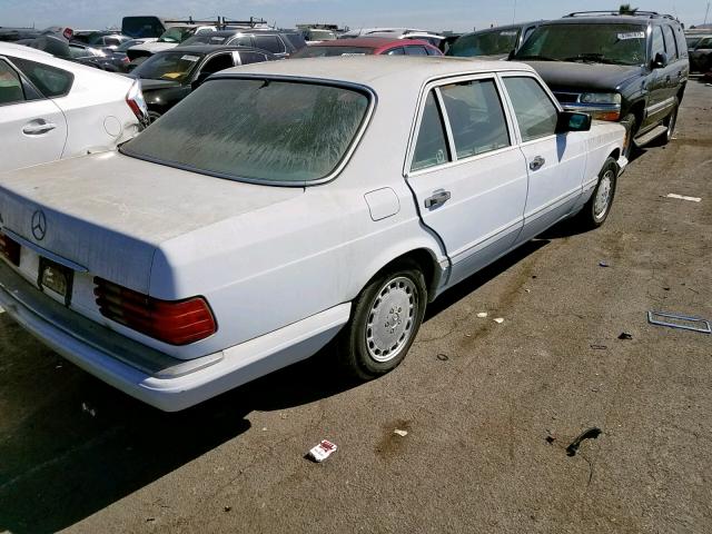 WDBCA39E4MA604448 - 1991 MERCEDES-BENZ 560 SEL BLUE photo 4