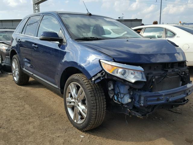 2FMDK3KC7CBA78973 - 2012 FORD EDGE LIMIT BLUE photo 1