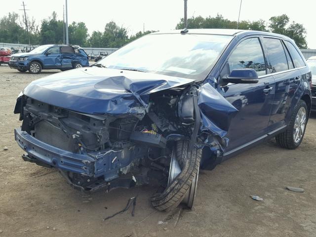 2FMDK3KC7CBA78973 - 2012 FORD EDGE LIMIT BLUE photo 2