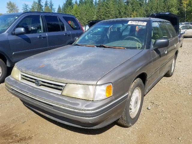 4S4BJ63C7M7906623 - 1991 SUBARU LEGACY L GRAY photo 2