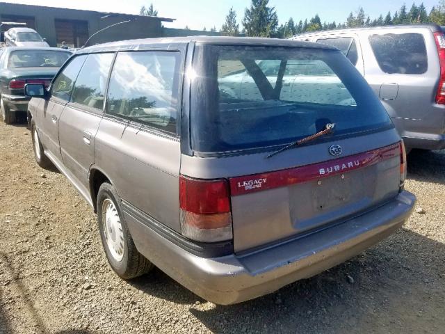 4S4BJ63C7M7906623 - 1991 SUBARU LEGACY L GRAY photo 3