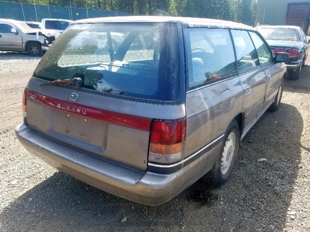 4S4BJ63C7M7906623 - 1991 SUBARU LEGACY L GRAY photo 4