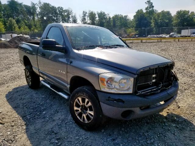 1D7HU16N28J171375 - 2008 DODGE RAM 1500 S GRAY photo 1