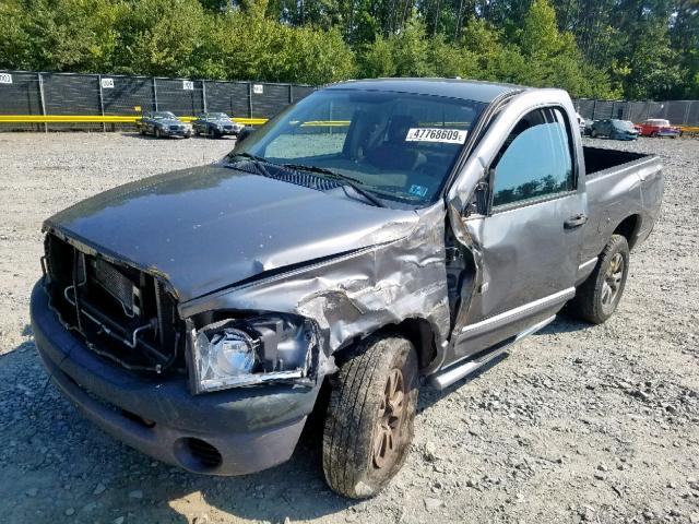 1D7HU16N28J171375 - 2008 DODGE RAM 1500 S GRAY photo 2