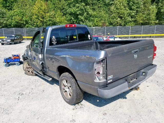 1D7HU16N28J171375 - 2008 DODGE RAM 1500 S GRAY photo 3