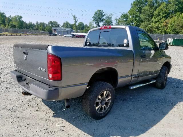 1D7HU16N28J171375 - 2008 DODGE RAM 1500 S GRAY photo 4