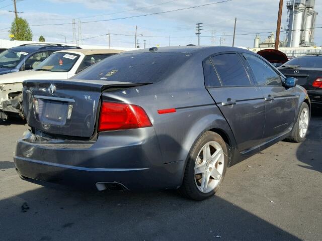 19UUA65565A080655 - 2005 ACURA TL GRAY photo 4