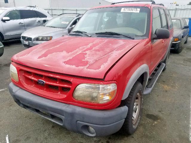 1FMZU32X9XZB87926 - 1999 FORD EXPLORER RED photo 2