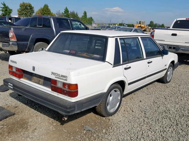 YV1FX8740G1048982 - 1986 VOLVO 740 GLE WHITE photo 4