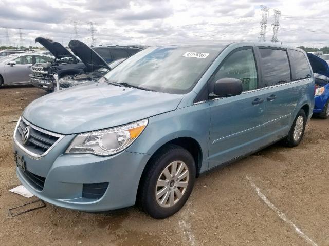 2V8HW44199R542944 - 2009 VOLKSWAGEN ROUTAN S BLUE photo 2